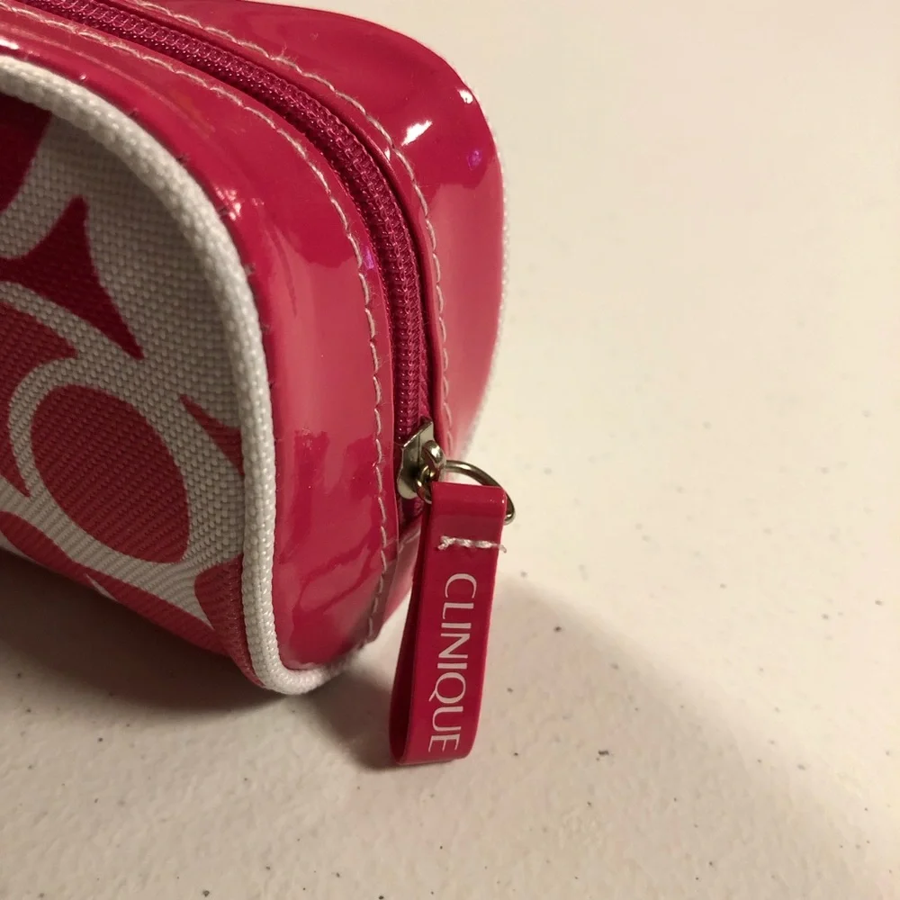 CLINIQUE Pink & White Pouch